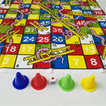 Plastic Board Game Snake Ladder Flying Chess Set Portable Board Family Party Game Educational Kids Children Toys