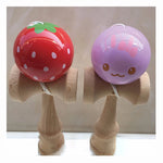 6CM Strawberry Animal Kendama Balls Wooden Juggling Skillful Professional Outdoor Sports Toys for Kids Adults