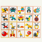 50pcs Animal Wooden Board Set Colorful Baby Educational Wooden Toy for Children Learning Developing Toys