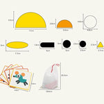 50pcs Animal Wooden Board Set Colorful Baby Educational Wooden Toy for Children Learning Developing Toys