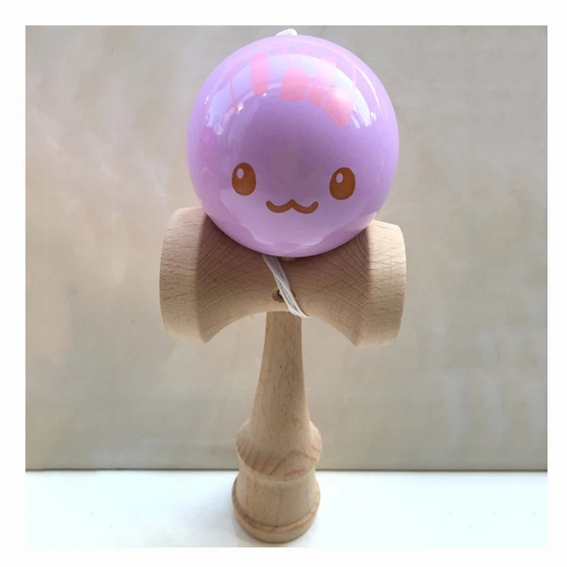 6CM Strawberry Animal Kendama Balls Wooden Juggling Skillful Professional Outdoor Sports Toys for Kids Adults