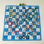 Snake Ladder Board Game Set Flight Chess Educational jogos juegos oyun Portable Family Party Games Funny Toys for Kids Adults