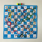 Snake Ladder Board Game Set Flight Chess Educational jogos juegos oyun Portable Family Party Games Funny Toys for Kids Adults