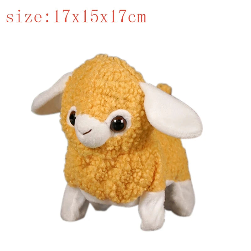 Simulation Electric Sheep Plush Toy Simulation Elephant Soft Stuffed Doll Goat Shake Head Automatic Moving Pet Gift for Kids