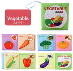 0-24 Monthes Soft Baby Cloth Books Fruits Vegetable Animals Cognitive Puzzle Infant Kids Early Learning Educational Fabric Toys