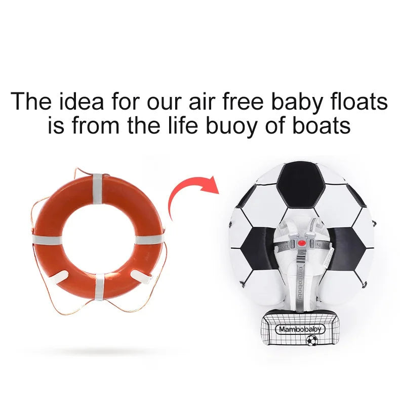 Non-Inflatable Floats Toys Newest Baby Float with Sun Canopy Safety Swim Tranier Solid Toddler Pool float for Age 3-24 Months