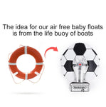 Non-Inflatable Floats Toys Newest Baby Float with Sun Canopy Safety Swim Tranier Solid Toddler Pool float for Age 3-24 Months