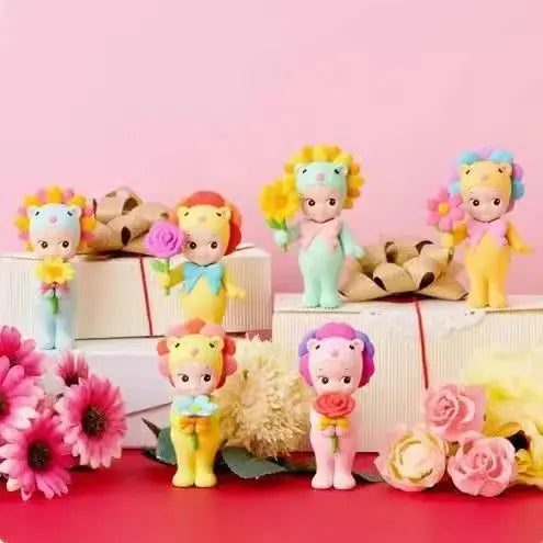 Anime Sonny Angel Blind Box Flower Series  Kids Toys Angel Girls Candy House Series Figurines Trendy Toys Car Decorations Gifts