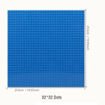 16*32 Dots Classic Base Plates Blocks DIY Small Size City Road Bricks Baseplates Construction Building Toys For Kids Toy Gifts