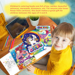 Magical Unicorn & Mermaid Coloring Book Set |60-Page Reusable Drawing Pad for Kids’ Creativity & Early Learning ‌Art Stationery