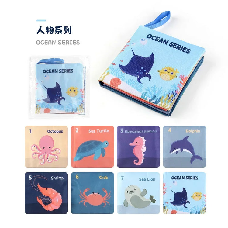 0-24 Monthes Soft Baby Cloth Books Fruits Vegetable Animals Cognitive Puzzle Infant Kids Early Learning Educational Fabric Toys