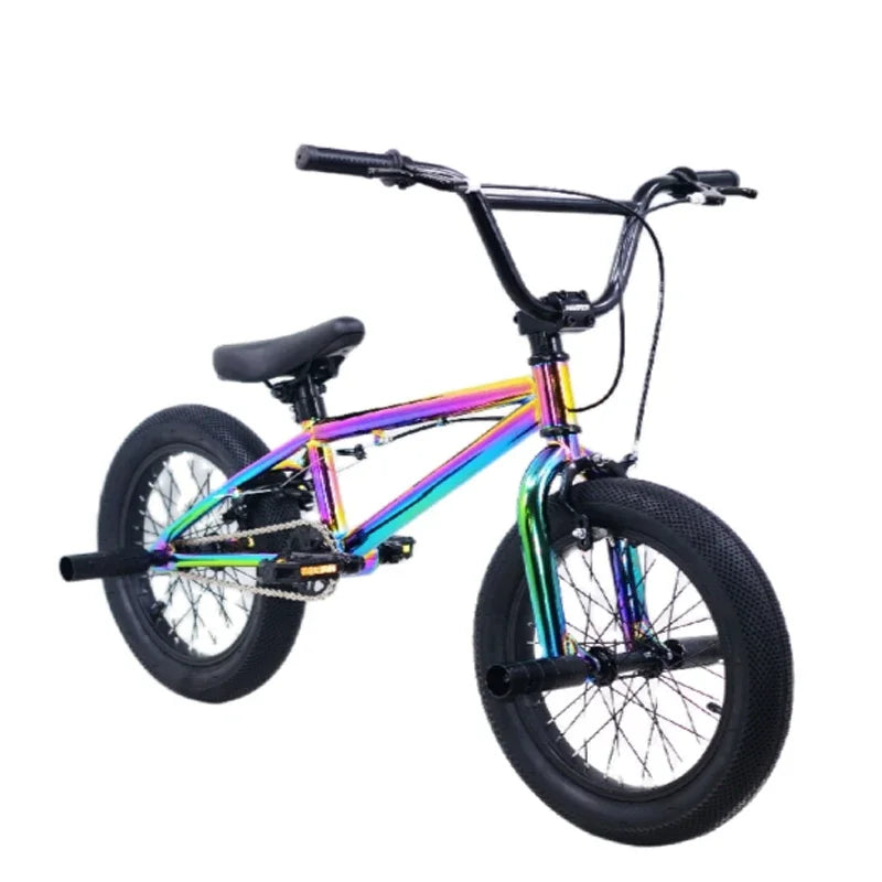 For BMX Bike for Boys and Girls, Children's Fancy Show Street Bike, Stunt Bike, 6-8 Years Old Pedal Bike, 16/18 Inch