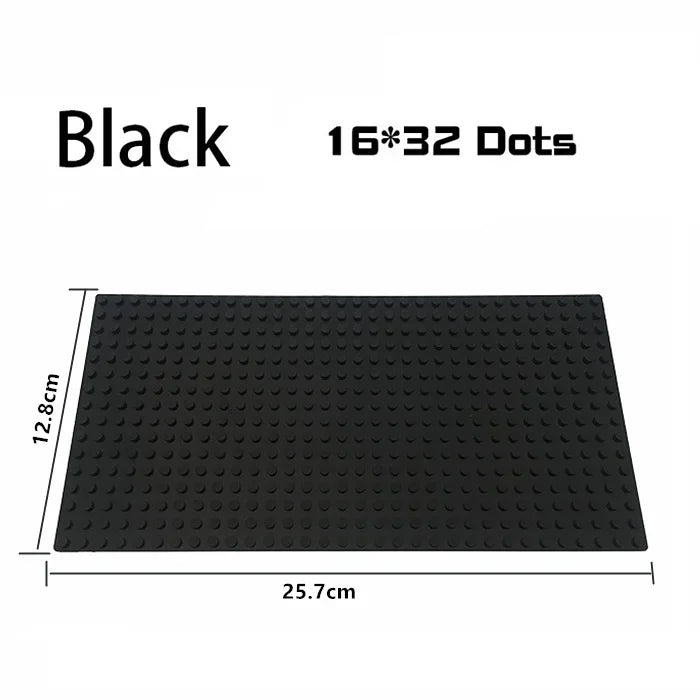 16*32 Dots Classic Base Plates Blocks DIY Small Size City Road Bricks Baseplates Construction Building Toys For Kids Toy Gifts