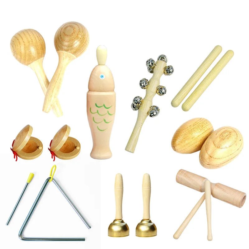 Musical Instruments For Baby 1 2 3 Years Montessori Baby Wooden Toys Child Game Interactive Music Toys Educational Toys For Baby
