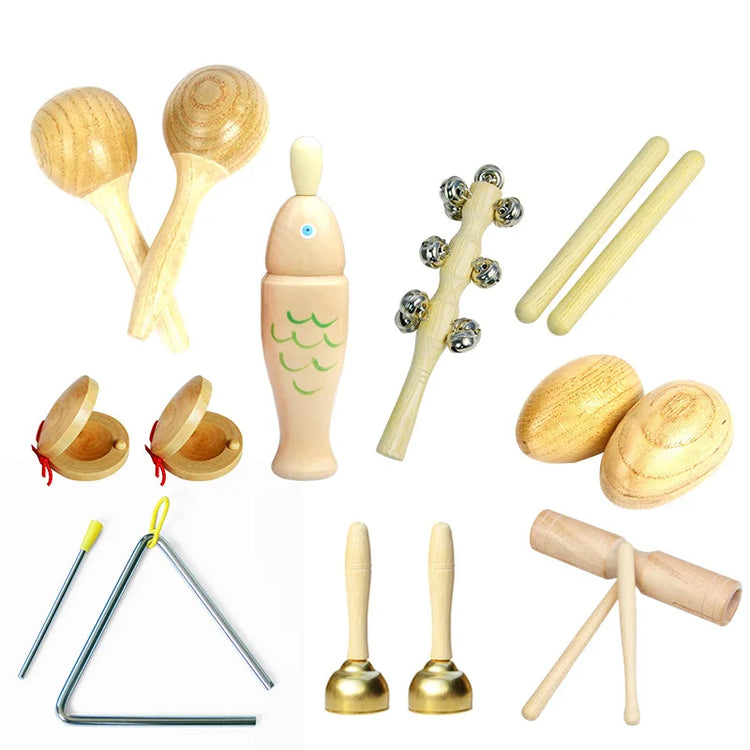 Musical Instruments For Baby 1 2 3 Years Montessori Baby Wooden Toys Child Game Interactive Music Toys Educational Toys For Baby