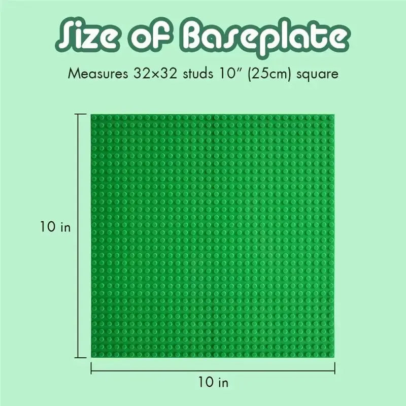 Classic Baseplate 32*32 16X32 16X16 Dots Building Blocks Bricks Base Plates DIY Plastic Board Building Blocks Construction Toys
