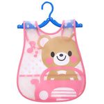 Adjustable Baby Bibs EVA Plastic Waterproof Lunch Feeding Bibs Baby Cartoon Feeding Cloth Children Baby Apron