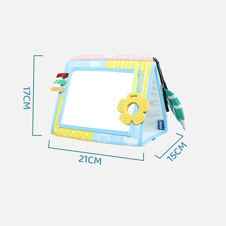 Baby Floor Mirror Sensory Toys Tummy Time for Babies Montessori Development Crawl High Contrast Activity Sensory Toy 0-24 Months