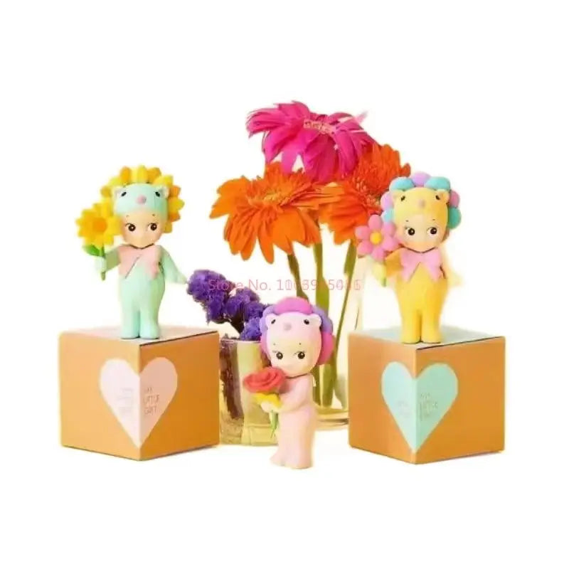Anime Sonny Angel Blind Box Flower Series  Kids Toys Angel Girls Candy House Series Figurines Trendy Toys Car Decorations Gifts