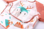 1pcs Baby Long Sleeve Scarf Waterproof Toddler Art Smock Feeding Bib Apron Pocket Infant Boys Girls Burp Cloth Banana Bibs