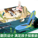Amazing Animals Pop-up book for kids 3d Flip book for babies 6-8 + picture  story picture book