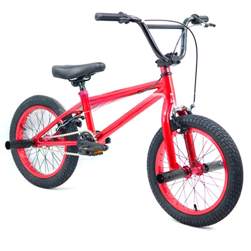 For BMX Bike for Boys and Girls, Children's Fancy Show Street Bike, Stunt Bike, 6-8 Years Old Pedal Bike, 16/18 Inch