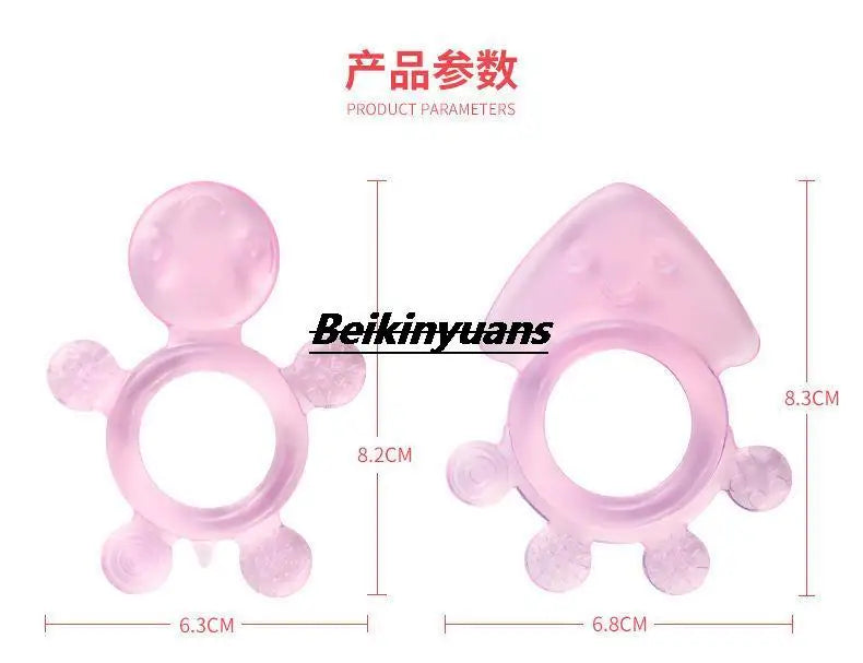 Baby Teeth Grinder Baby Soft Teeth Gum Pure Silicone Bite Gum Toys for 3-24 months