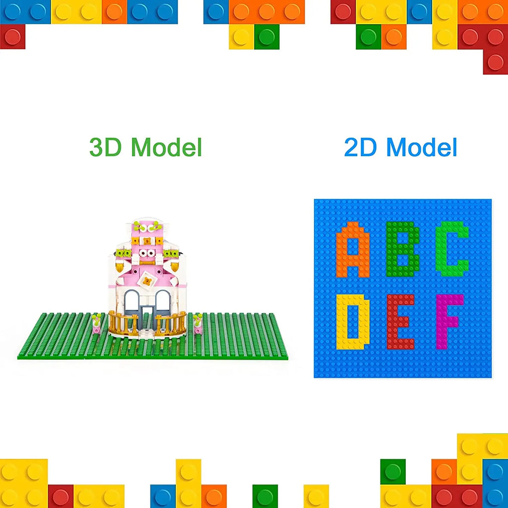 Classic Baseplate 32*32 16X32 16X16 Dots Building Blocks Bricks Base Plates DIY Plastic Board Building Blocks Construction Toys