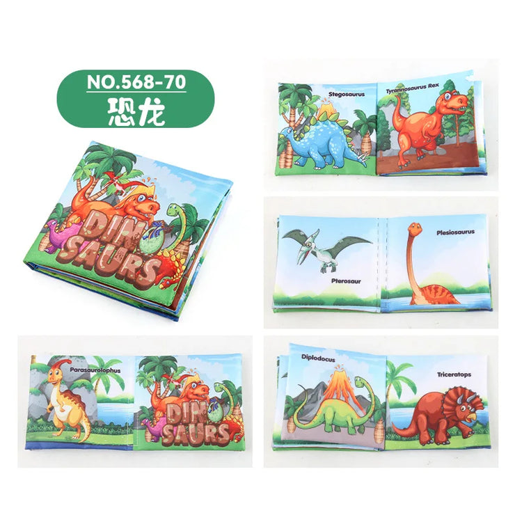 0-24 Monthes Soft Baby Cloth Books Fruits Vegetable Animals Cognitive Puzzle Infant Kids Early Learning Educational Fabric Toys