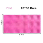16*32 Dots Classic Base Plates Blocks DIY Small Size City Road Bricks Baseplates Construction Building Toys For Kids Toy Gifts