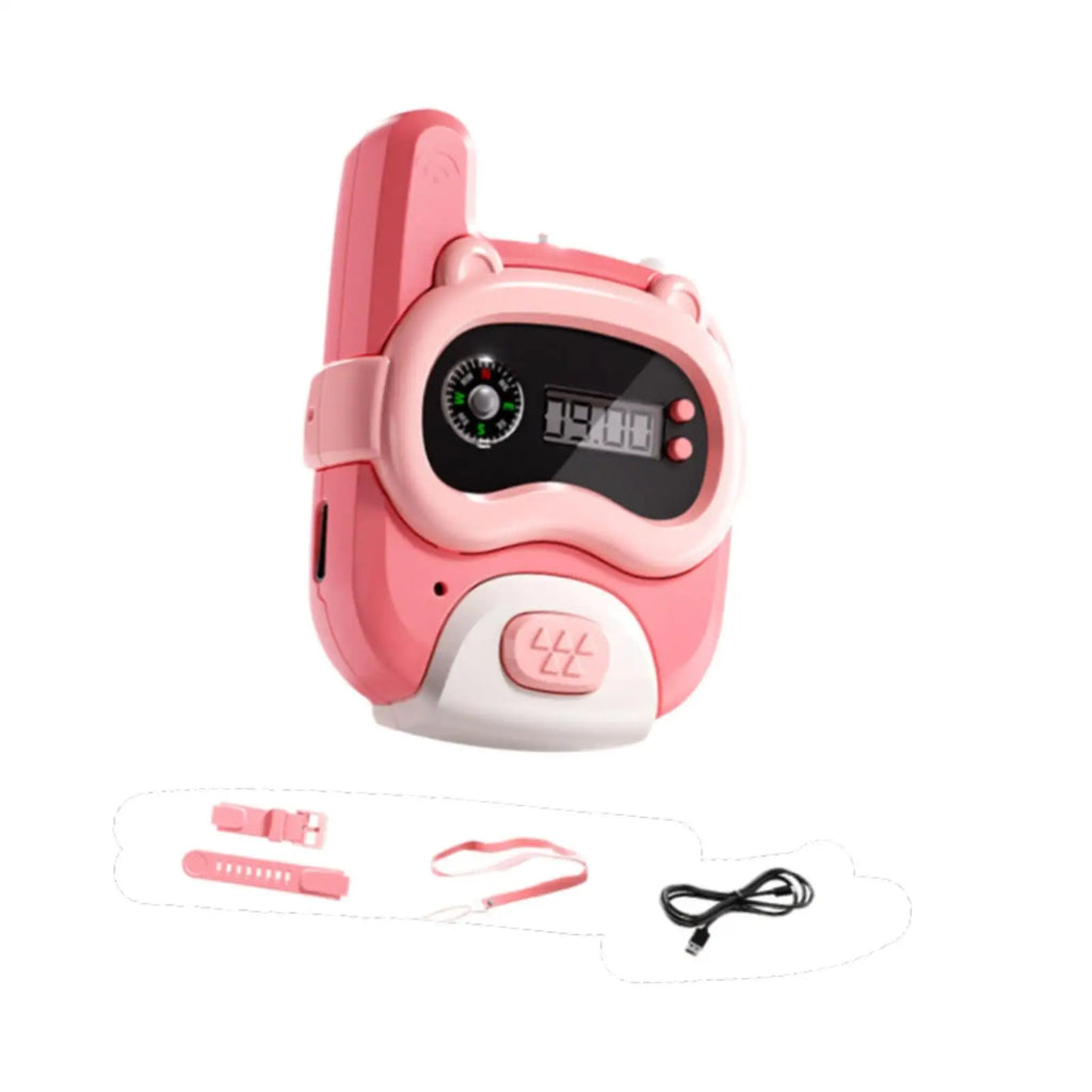 Walkie Talkie Watch Cute Detachable Toy Walkie Talkies for 4-6 Years Old Girls and Boys Outside Adventures Hiking Accessories