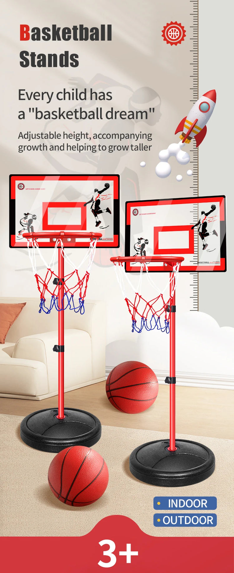 Creative basketball toy combination set