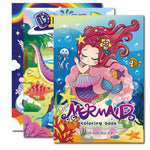 Magical Unicorn & Mermaid Coloring Book Set |60-Page Reusable Drawing Pad for Kids’ Creativity & Early Learning ‌Art Stationery