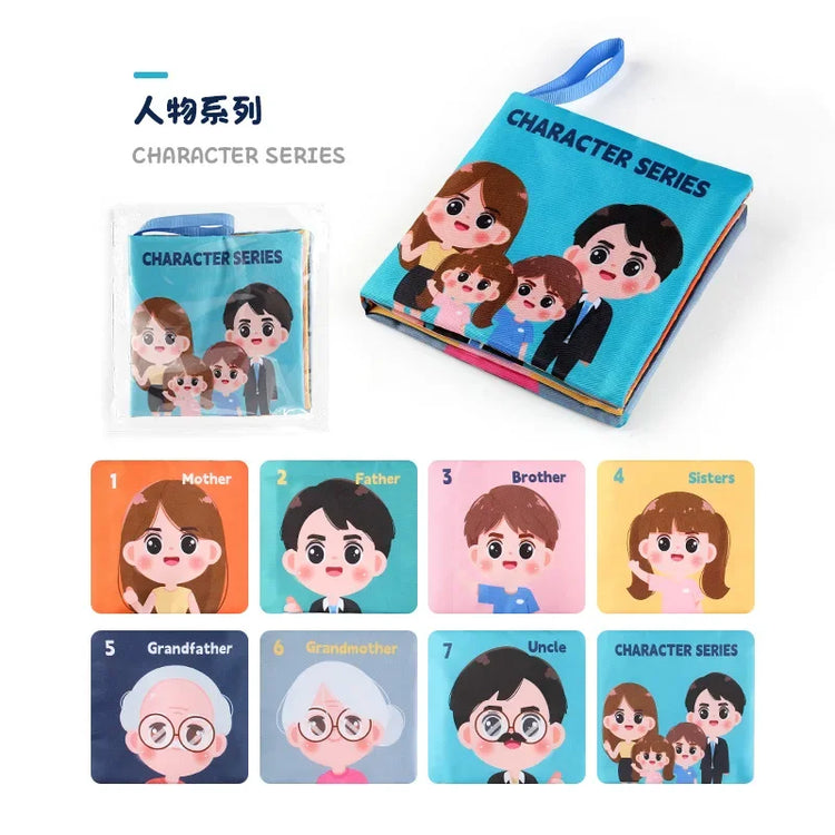 0-24 Monthes Soft Baby Cloth Books Fruits Vegetable Animals Cognitive Puzzle Infant Kids Early Learning Educational Fabric Toys