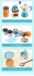 Pretend Play Simulation Coffee Set Tableware Play House/Outdoor Kitchen DIY Afternoon Tea Game Toy For Children Kids Gift