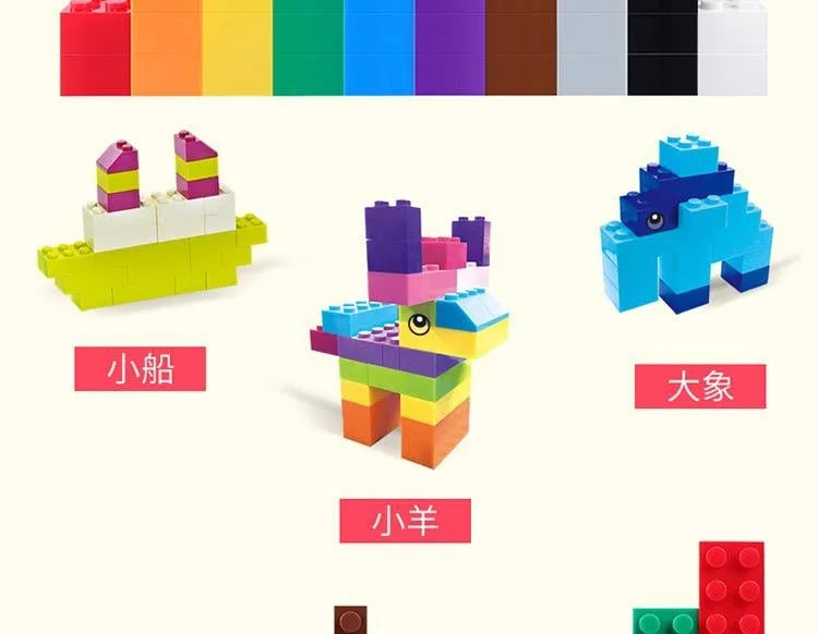 DIY creative building blocks big set City classic building blocks assemble boys and girls birthday gift children's educational t