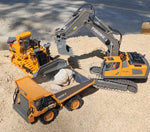 4WD Remote Control Excavator 4x4 Alloy Dump Truck Bulldozer Radio Model RC Car Construction Vehicle Toy Children Kids Gifts