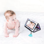 Baby Floor Mirror Sensory Toys Tummy Time for Babies Montessori Development Crawl High Contrast Activity Sensory Toy 0-24 Months
