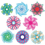 22PCS Clear Spirograph Drawing Toy Set DIY Creative Design Geometric Drawing Interlocking Gears Wheels Ruler Kids Art Craft  Toy