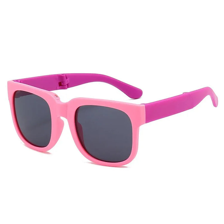 Children's glasses, foldable sunglasses, little girls' UV protection cartoon sunglasses, boys' and girls' babies' fashionable