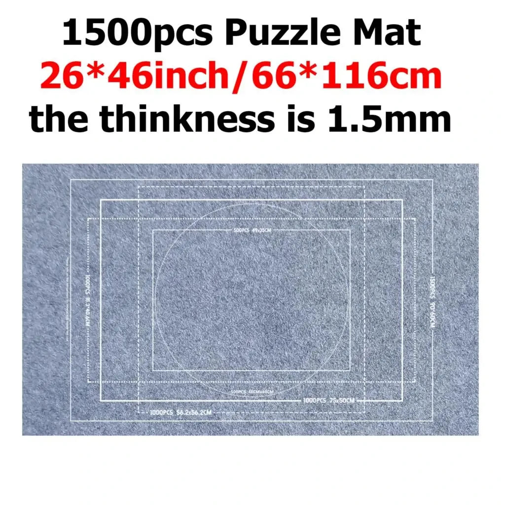 Puzzle Storage Blanket Children Puzzle Toys Multiple Specifications with Bag Portable Parent-child Early Education Gifts TMZ