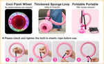 Portable Foldable Colorful Flash Wheel Swing Skip Ball, Kids Toys for Girls & Boys, Sports Fitness for Kids & Adults. Gifts