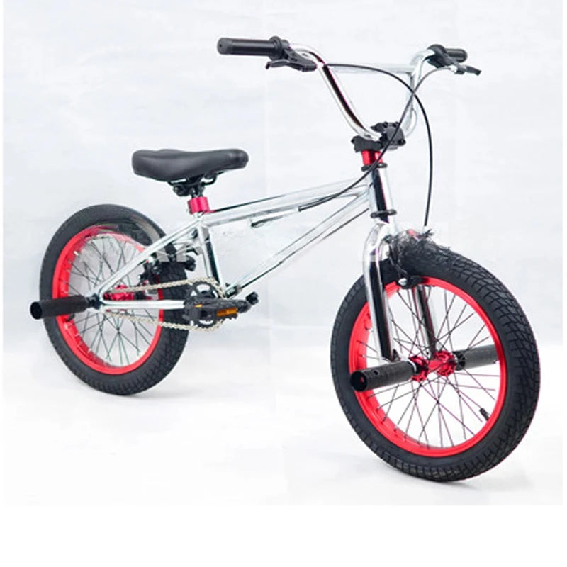 For BMX Bike for Boys and Girls, Children's Fancy Show Street Bike, Stunt Bike, 6-8 Years Old Pedal Bike, 16/18 Inch
