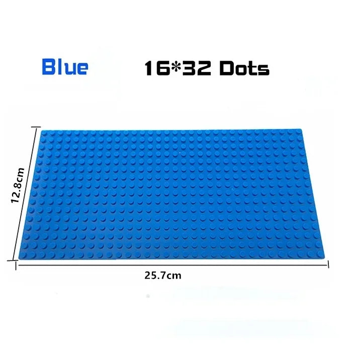 16*32 Dots Classic Base Plates Blocks DIY Small Size City Road Bricks Baseplates Construction Building Toys For Kids Toy Gifts