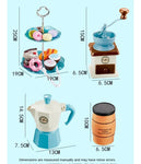 Pretend Play Simulation Coffee Set Tableware Play House/Outdoor Kitchen DIY Afternoon Tea Game Toy For Children Kids Gift