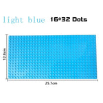 16*32 Dots Classic Base Plates Blocks DIY Small Size City Road Bricks Baseplates Construction Building Toys For Kids Toy Gifts