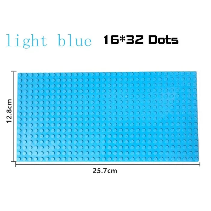 16*32 Dots Classic Base Plates Blocks DIY Small Size City Road Bricks Baseplates Construction Building Toys For Kids Toy Gifts