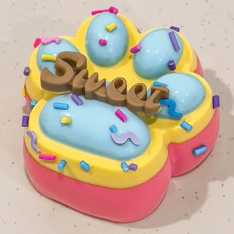 Silicone Squishy Toy Slow Rebound Stress Reliever Toys Fidget Cute Squeeze Cat Paw Pinch Decompressing Relax Gift for Kids Adult