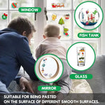 Kids Reusable Sticker Book Multiple Scenarios Cartoon DIY Puzzle Educational Cognition Learning Toys for Child Age 2-4 Gift 2025