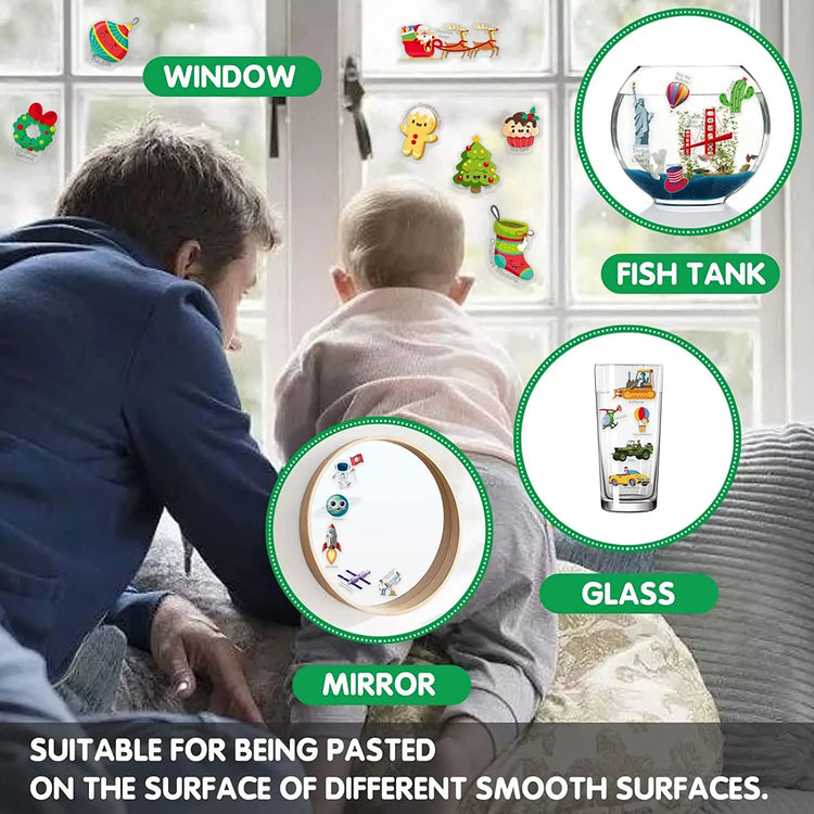 Kids Reusable Sticker Book Multiple Scenarios Cartoon DIY Puzzle Educational Cognition Learning Toys for Child Age 2-4 Gift 2025